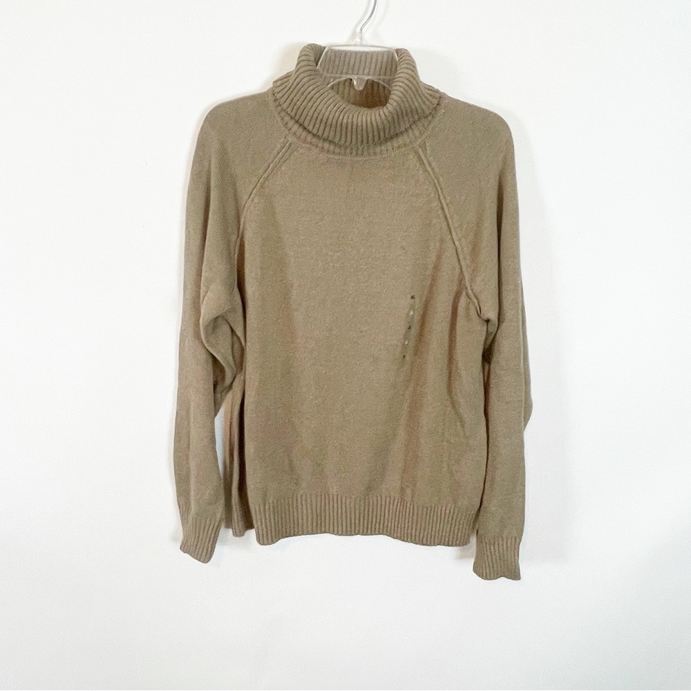 Karen Scott Women’s Brown Long Sleeve Turtle Neck Pullover Sweater Size X-LARGE